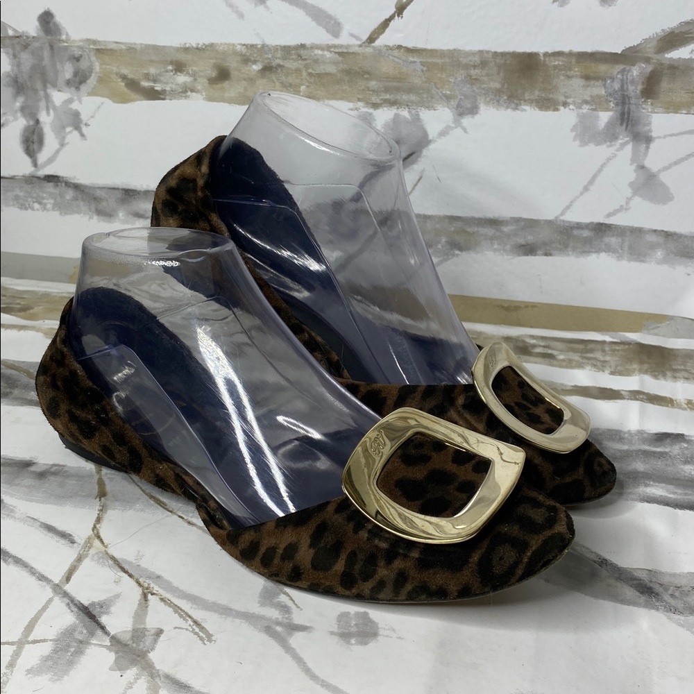 Roger Vivier Ballerina Chips leopard-print Flats